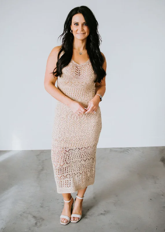 Dancing Dream Crochet Midi Dress