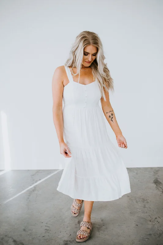 Forever Yours Tiered Midi Dress