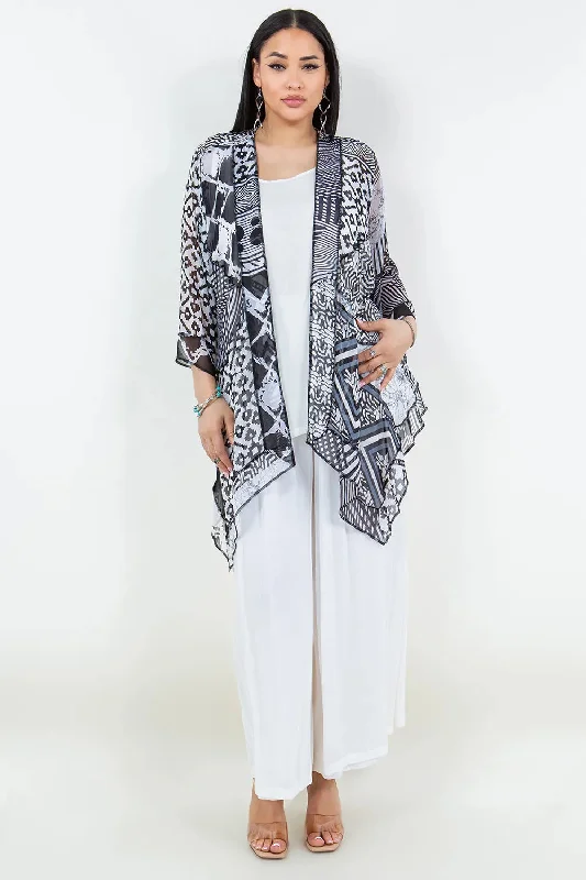 Butterfly Jacket - 5974 Black and White