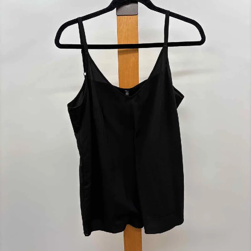 Unbranded Women's Size M Black Solid Tank