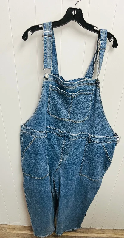 Overalls By Ava & Viv In Blue Denim, Size: 26