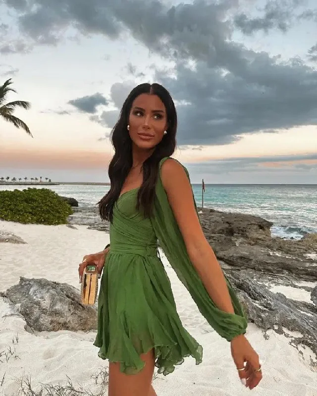 Heaven of Green Statement Dress