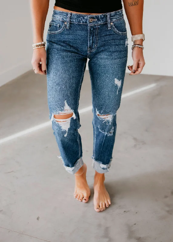 Russell KanCan Slim Boyfriend Jean