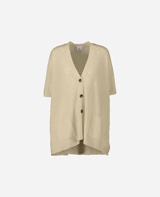 Weste aus Cashmere-Mischung in Beige