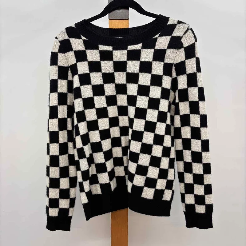 Filoro Women's Size M Black Checkered Sweater