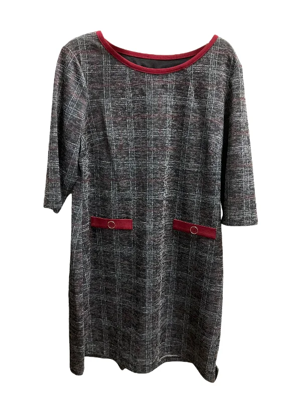 Dress Work By Connected Apparel In Checkered Pattern, Size: 14p