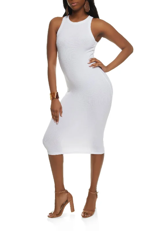 Rib Knit Bodycon Tank Dress