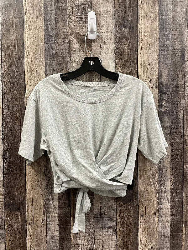 Top Short Sleeve By Aerie In Grey, Size: Xs