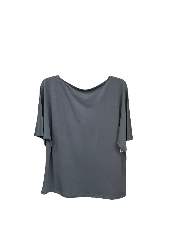 Top Short Sleeve By H&m In Grey, Size: S