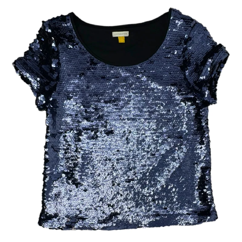 Sequin Top By Leifsdottir X Anthropologie In Blue, Size: S