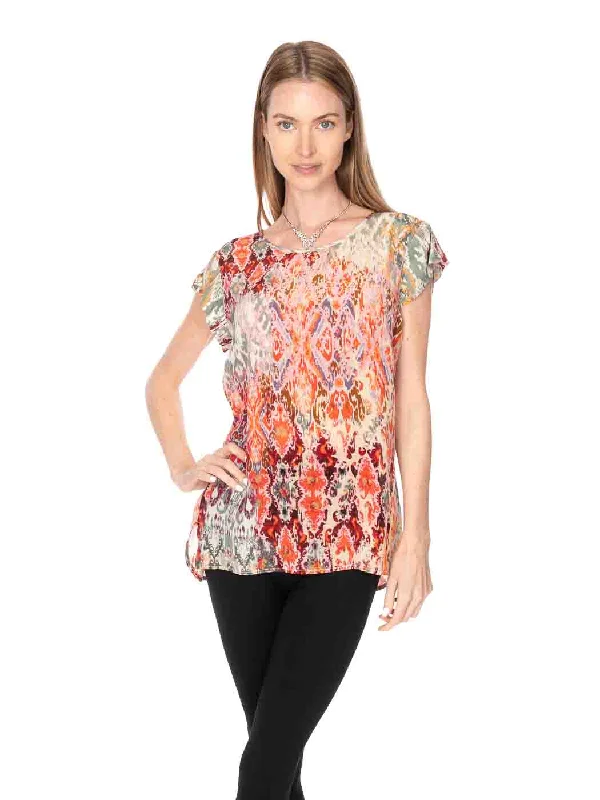 Tianello "Ravani" Print Washable Silk "Ellie" Blouse