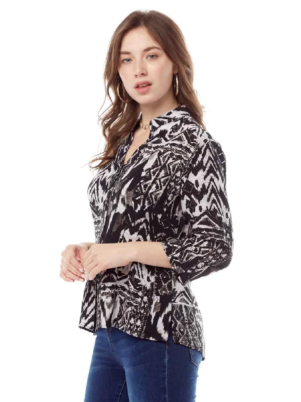 Tianello "BAVL" Print Dynasty Blouse