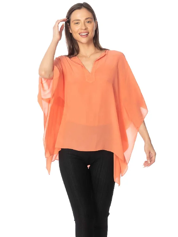 Tianello Crepe de Chine Washable Silk "Cerave" Kaftan