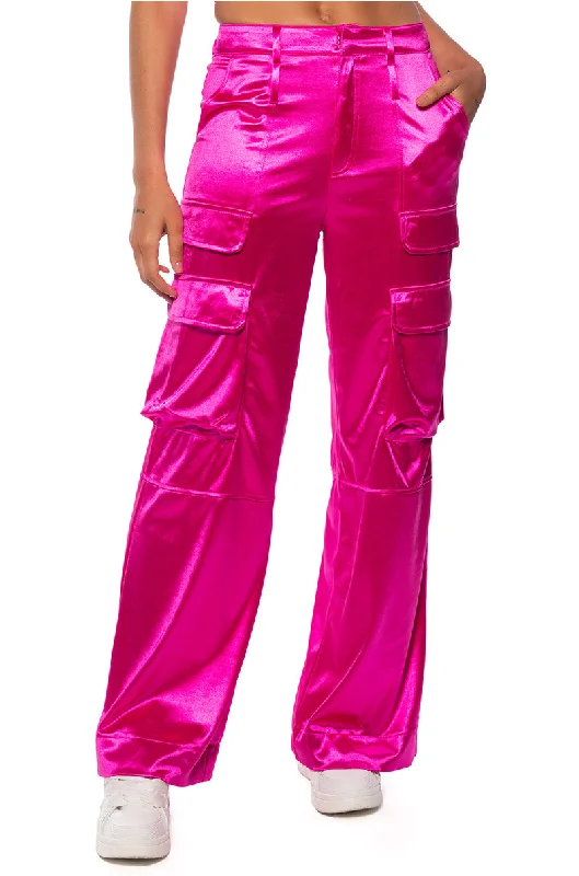 ASTRA WIDE LEG CARGO IN PINK