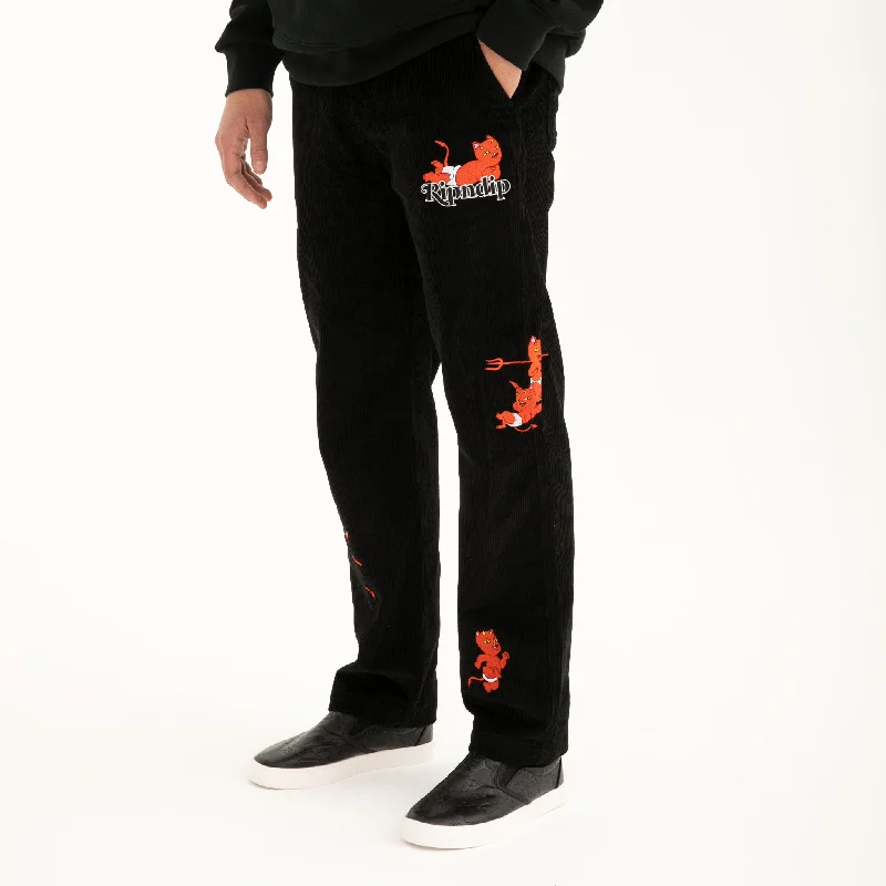 Devil Baby Corduroy Pants (Black)