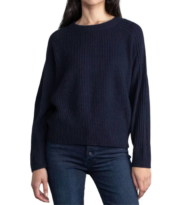 Boyfriend Sweater In Navy