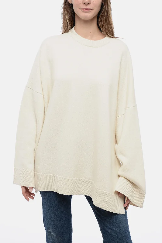 Loewe Crew Neck Oversized Pure Cashmere Sweater