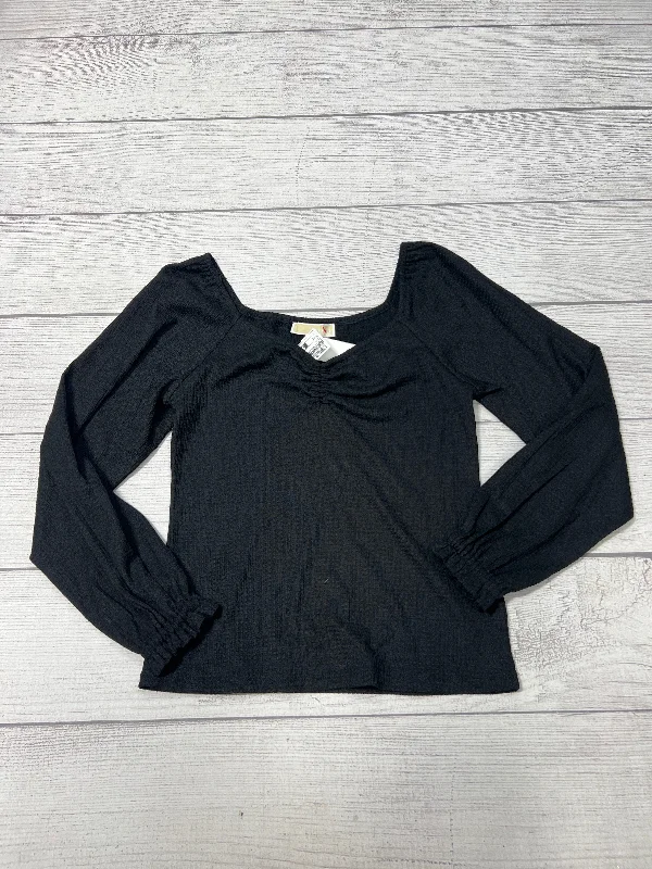 New! Top Long Sleeve Designer By Michael Kors In Black, Size: S