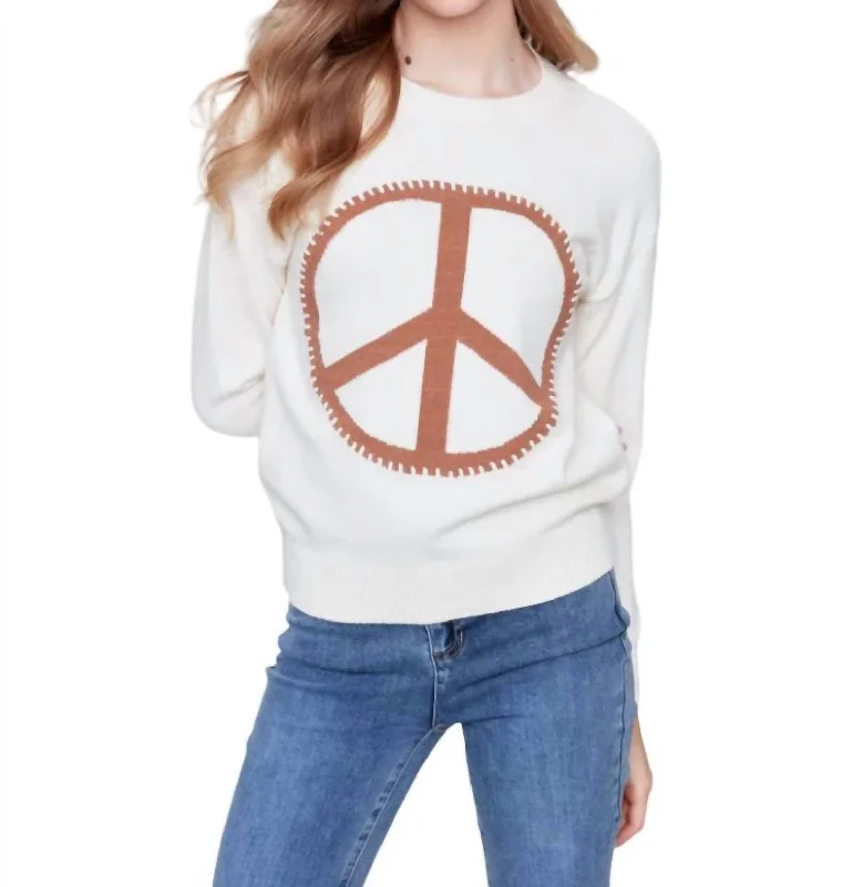 Peace Sweater In Ecru