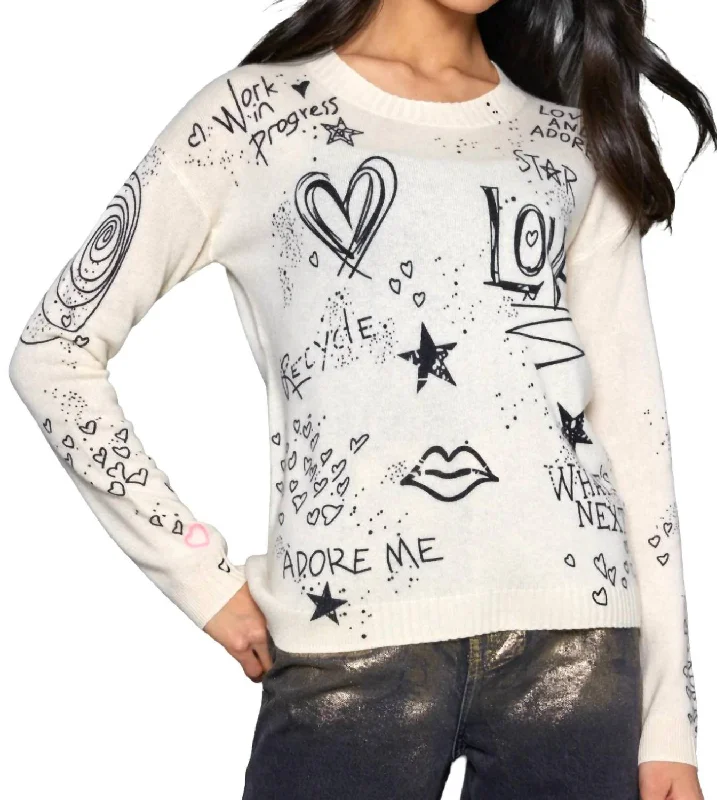 The Messenger Sweater In Frosting