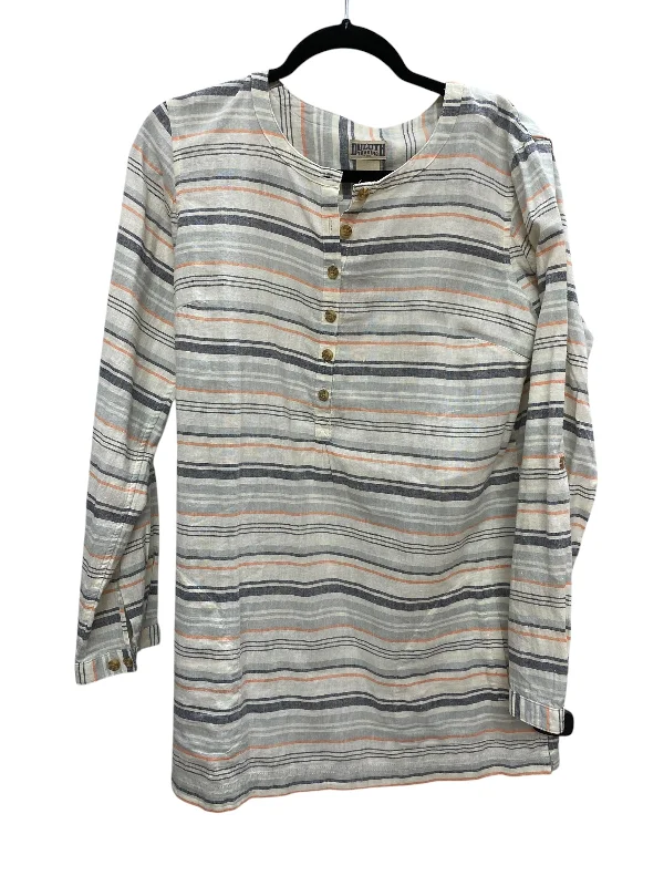 Top Long Sleeve By Duluth Trading In Striped Pattern, Size: M