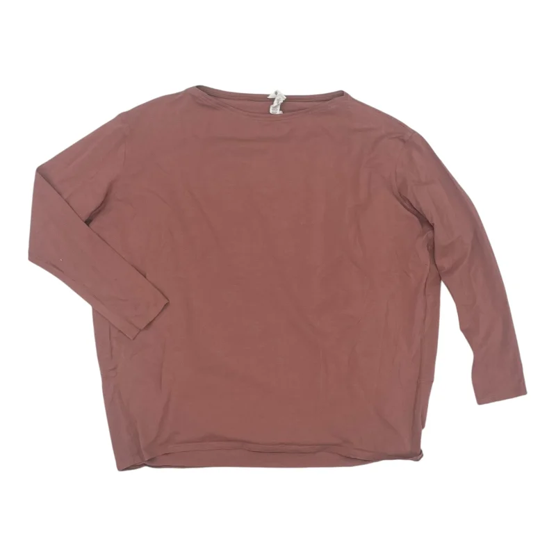 Top 3/4 Sleeve By Lululemon In Pink, Size:S