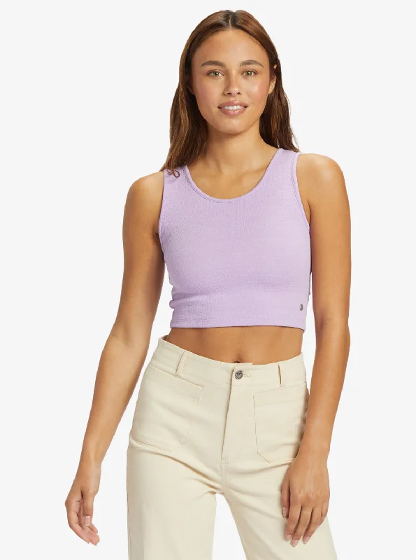 Good Keepsake Crop Top - Crocus Petal