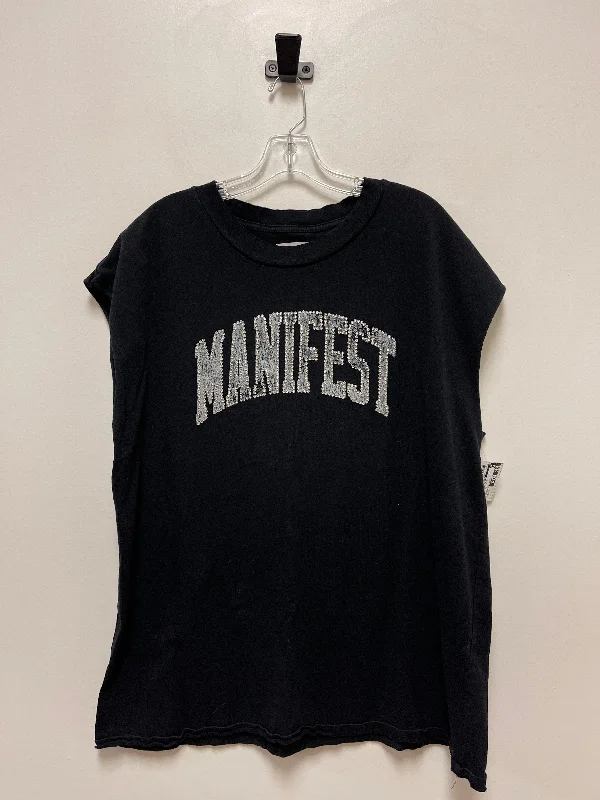 Black Tunic Sleeveless Clothes Mentor, Size S