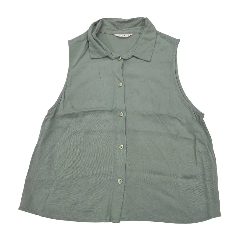 GREEN TOP SLEEVELESS by CLOTHES MENTOR Size:S