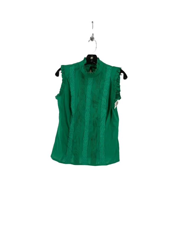 Green Top Sleeveless Clothes Mentor, Size S