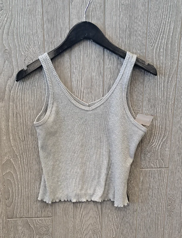 Grey Top Sleeveless Clothes Mentor, Size S