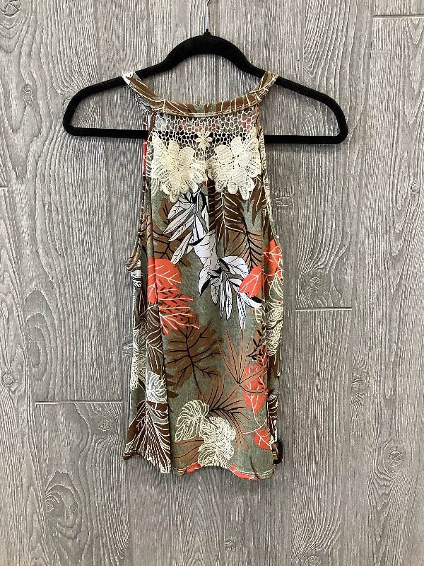 Multi-colored Top Sleeveless Clothes Mentor, Size M