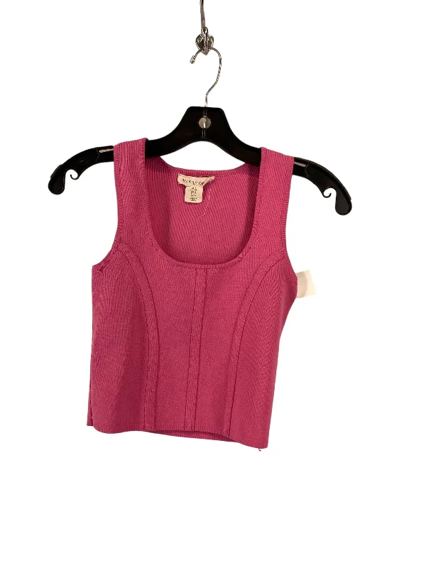 Pink Top Sleeveless Clothes Mentor, Size S