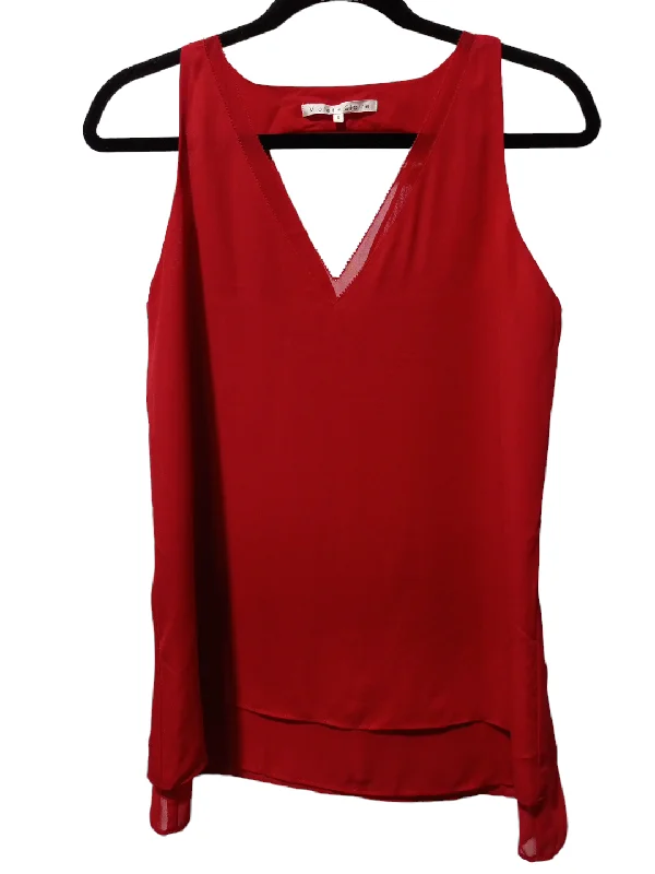 Red Blouse Sleeveless Clothes Mentor, Size S