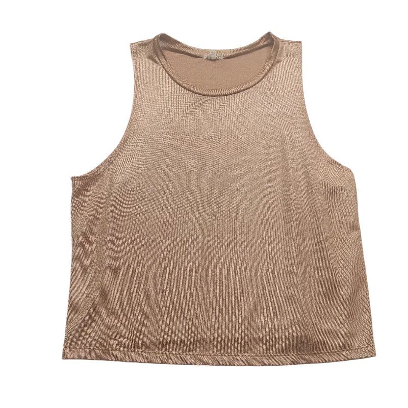 Rose Gold Top Sleeveless Clothes Mentor, Size M