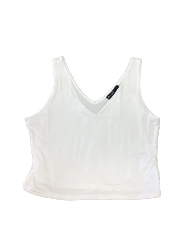 White Top Sleeveless Clothes Mentor, Size L